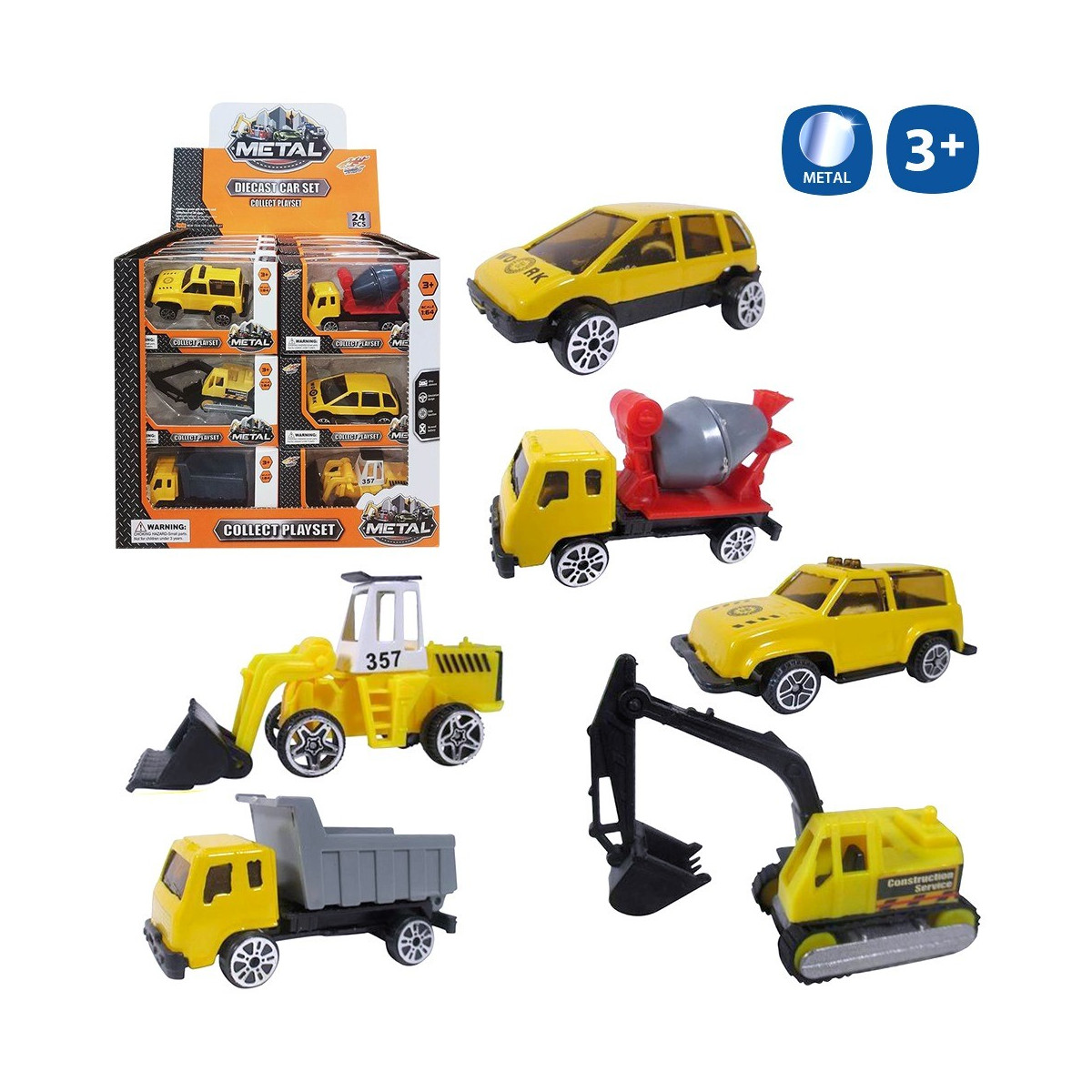 Véhicule travaux publics métal 6 m 5,70 cm