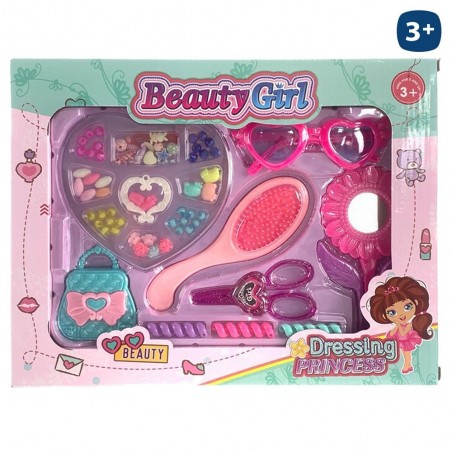 Ensemble de beauté avec perles 32 x 5 x 25 cm