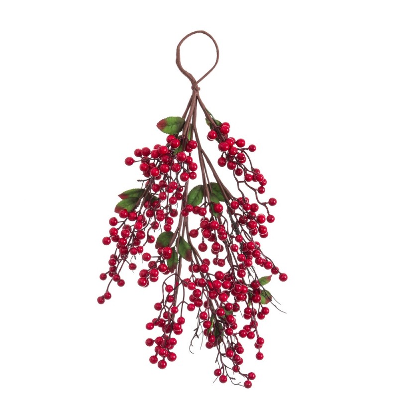 Porte-enseigne houx avec feuilles 55 cm