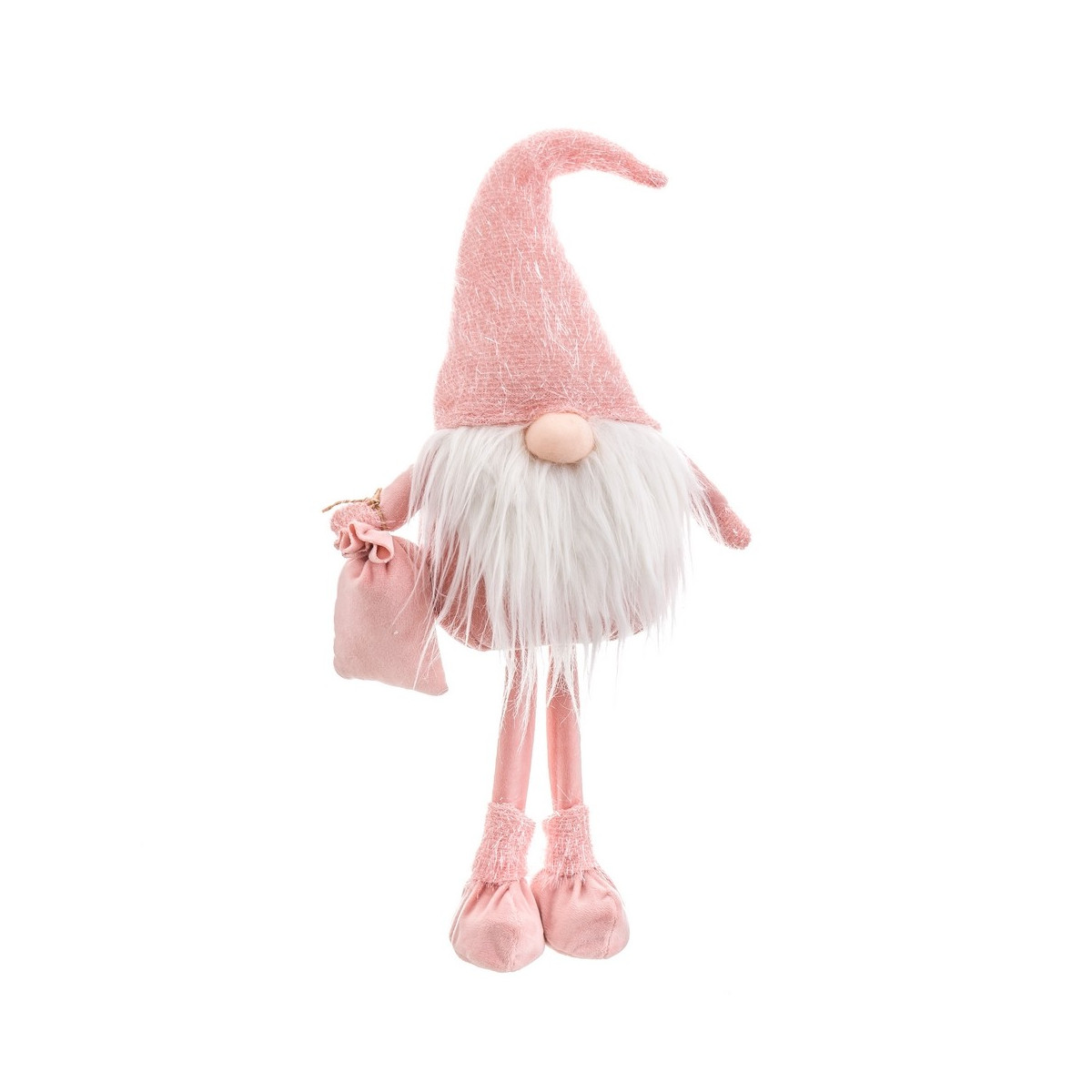 Père Noël debout rose 23 x 14 50 x 56 cm