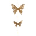 Pendentif 2 papillons or 50 x 18 cm