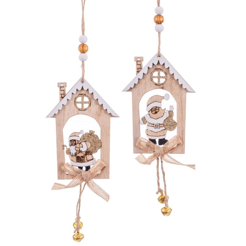 Pendentif maisons 2 m 31 x 12 cm