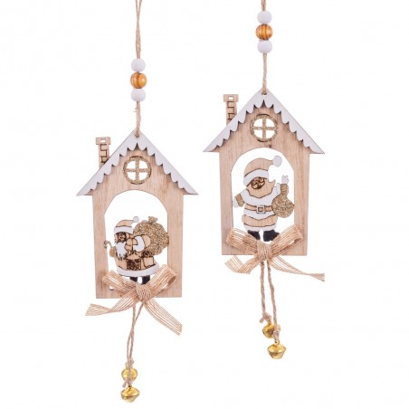 Pendentif maisons 2 m 31 x 12 cm