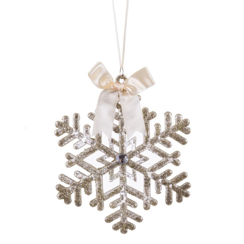 Pendentif étoile avec nœud en plastique 15 cm