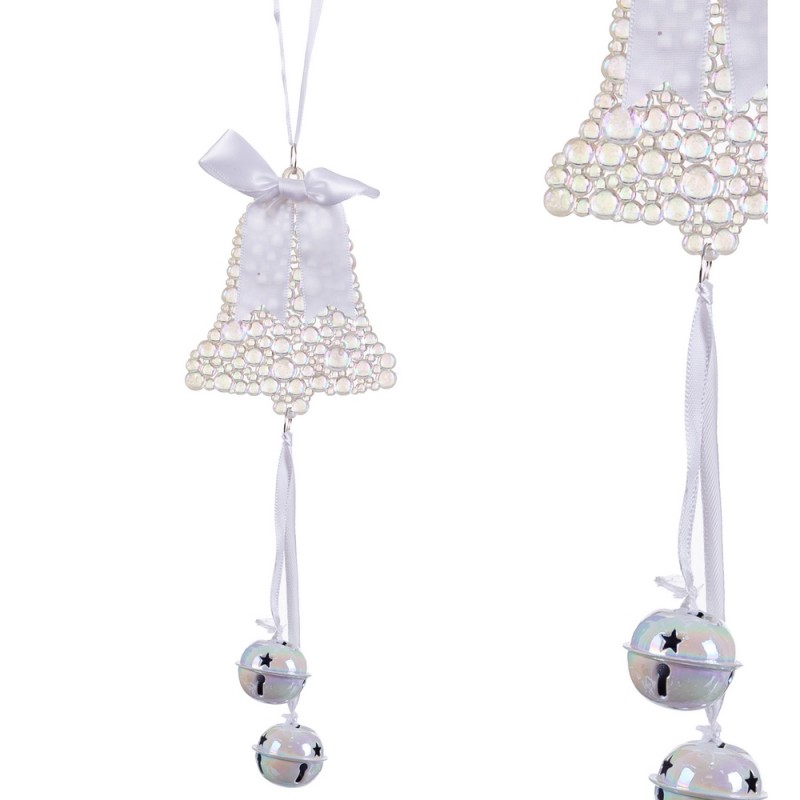Suspension cloche grelots en plastique 20 cm