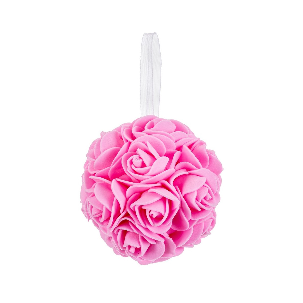 Boule de roses rose 8 x 8 x 8 cm