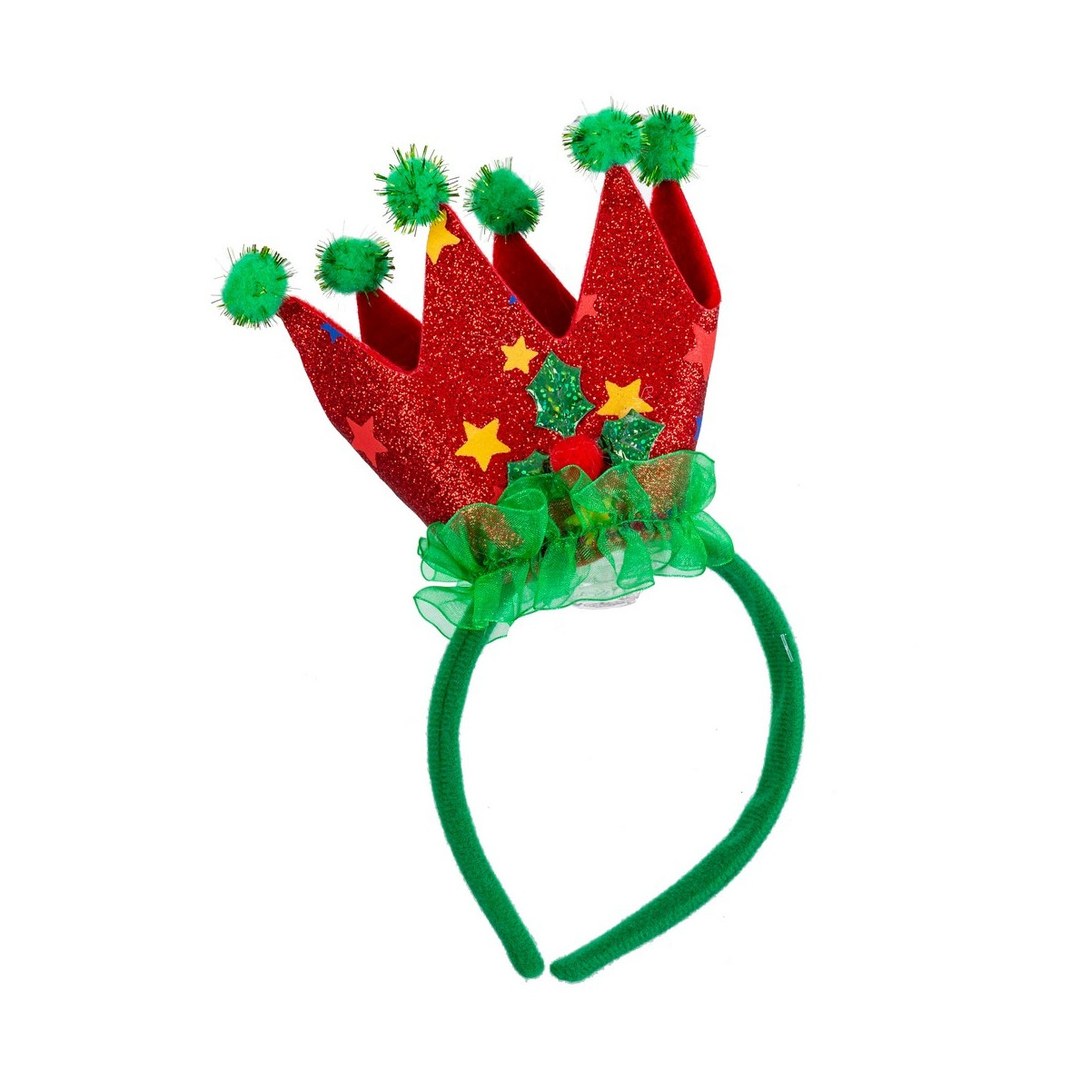 Diademe couronne en tissu 23 x 11 cm