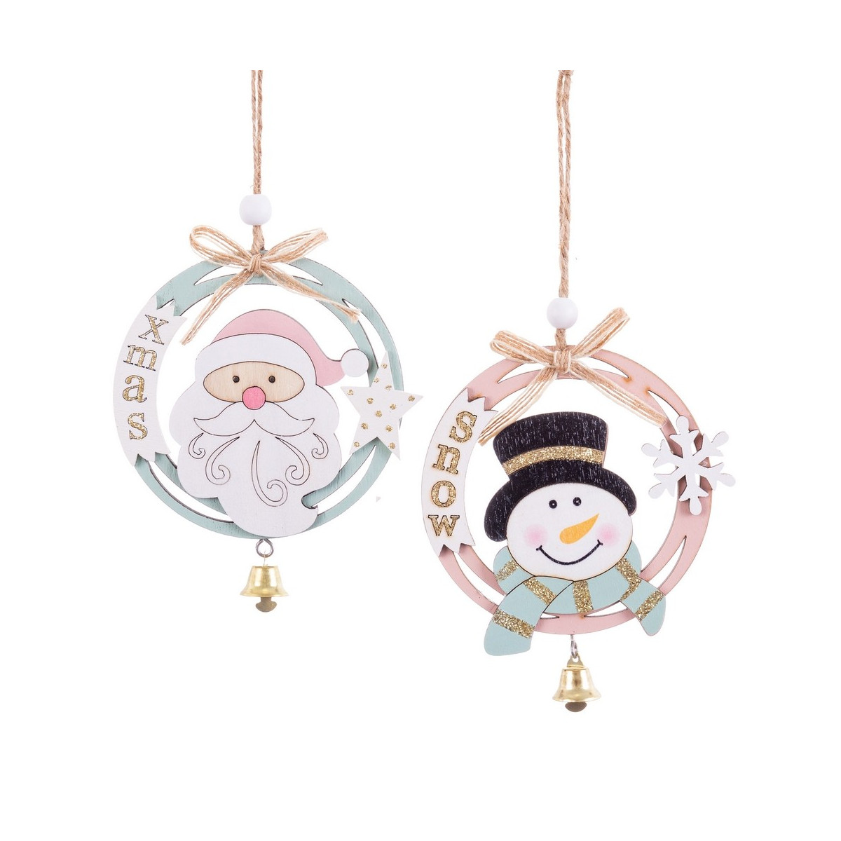 Pendentif cercle bois 2 m 11 x 10 x 0.70 cm