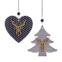 Pendentif bois chiffres