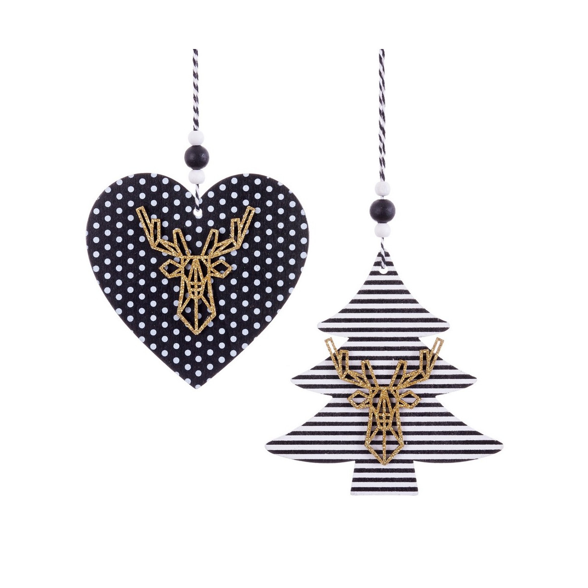 Pendentif bois chiffres