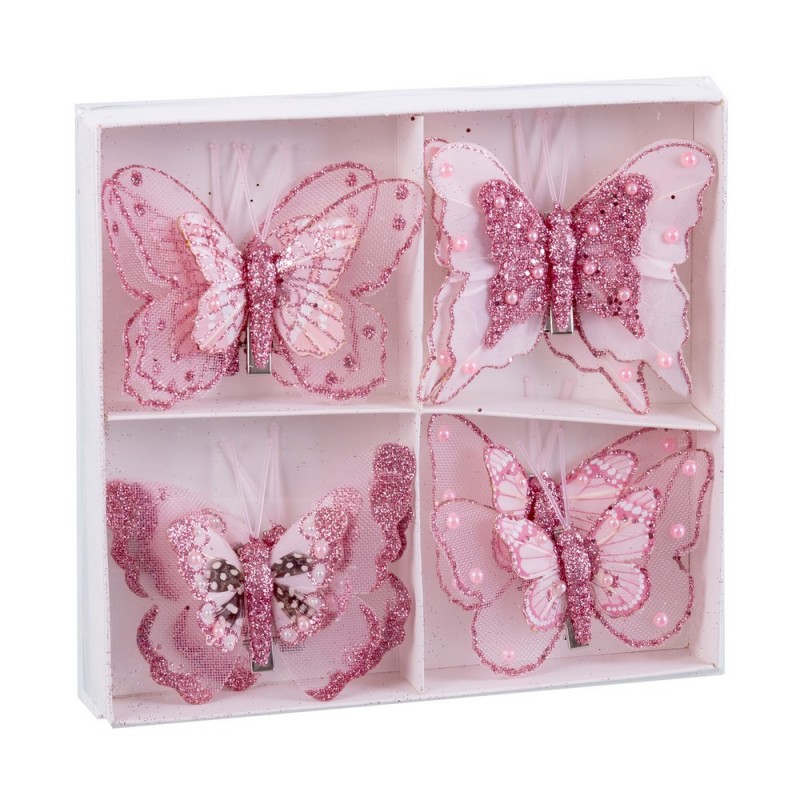 S 8 papillon plume 8 cm