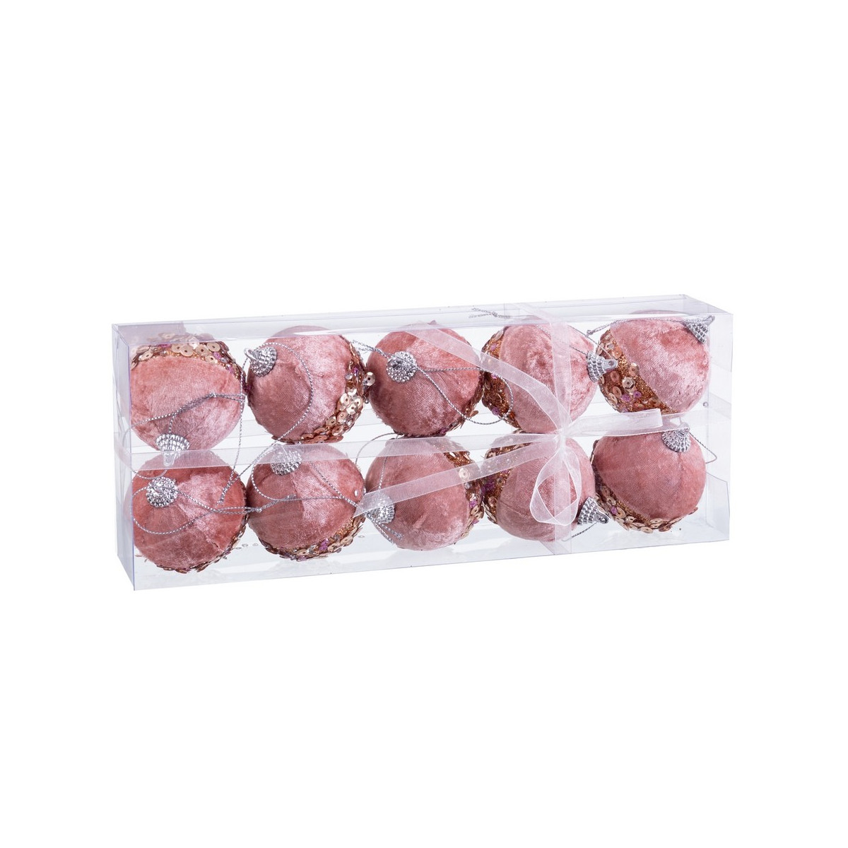 S 10 balles polyfoam rose or 6 x 6 x 6 cm