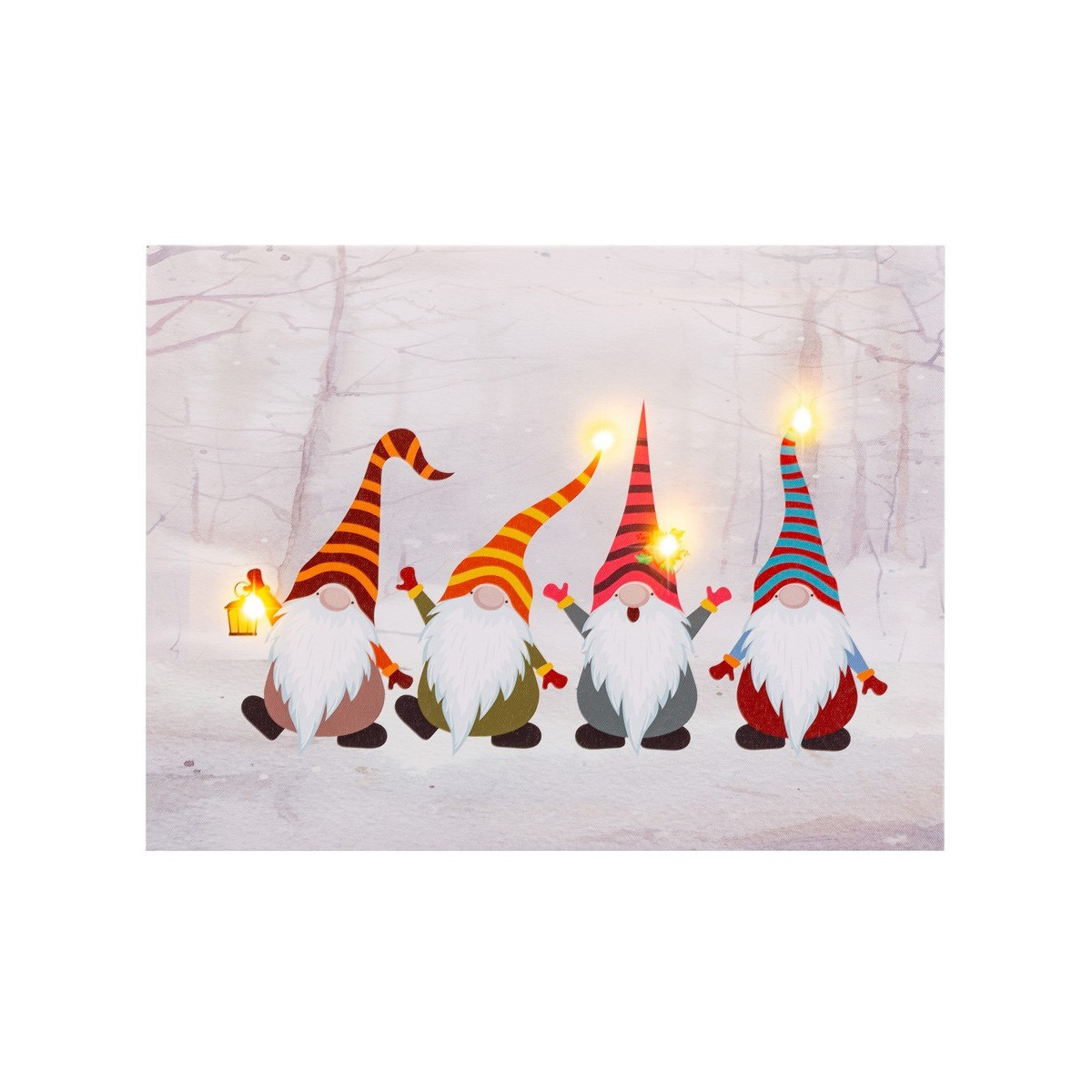 Tableau 4 luminaires led 40 x 30 x 18 cm