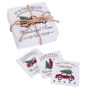 S 6 sous-verres en bois 10 x 10 x 3 cm
