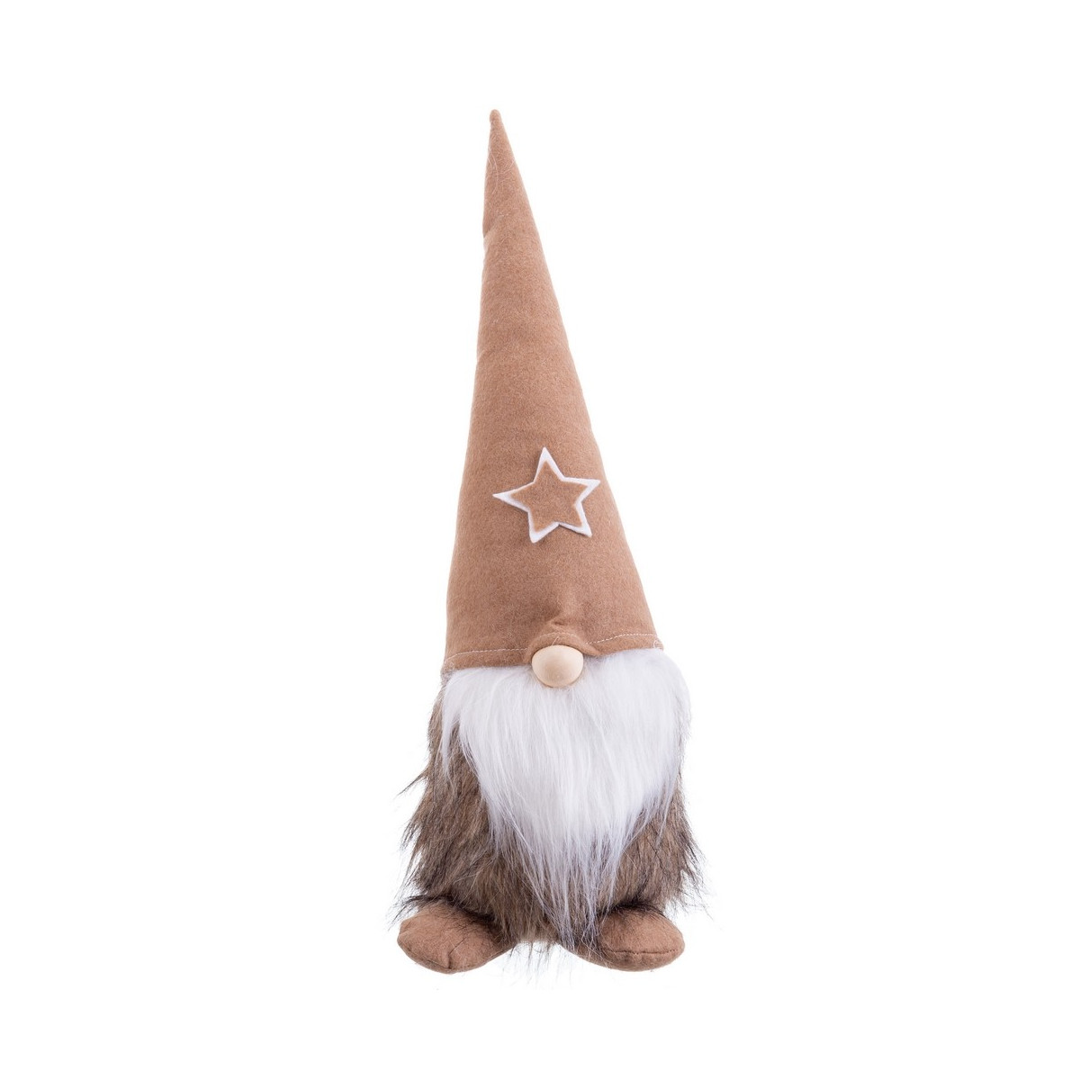 Père Noël assis marron 50 cm