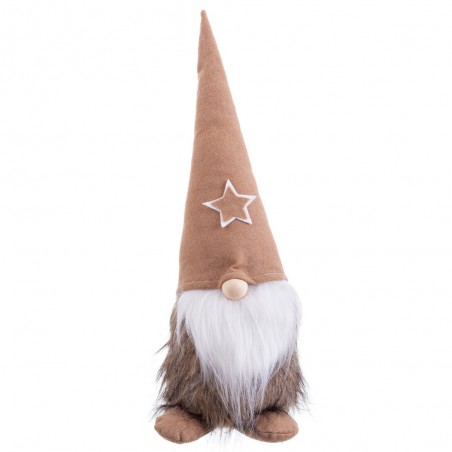 Père Noël assis marron 50 cm