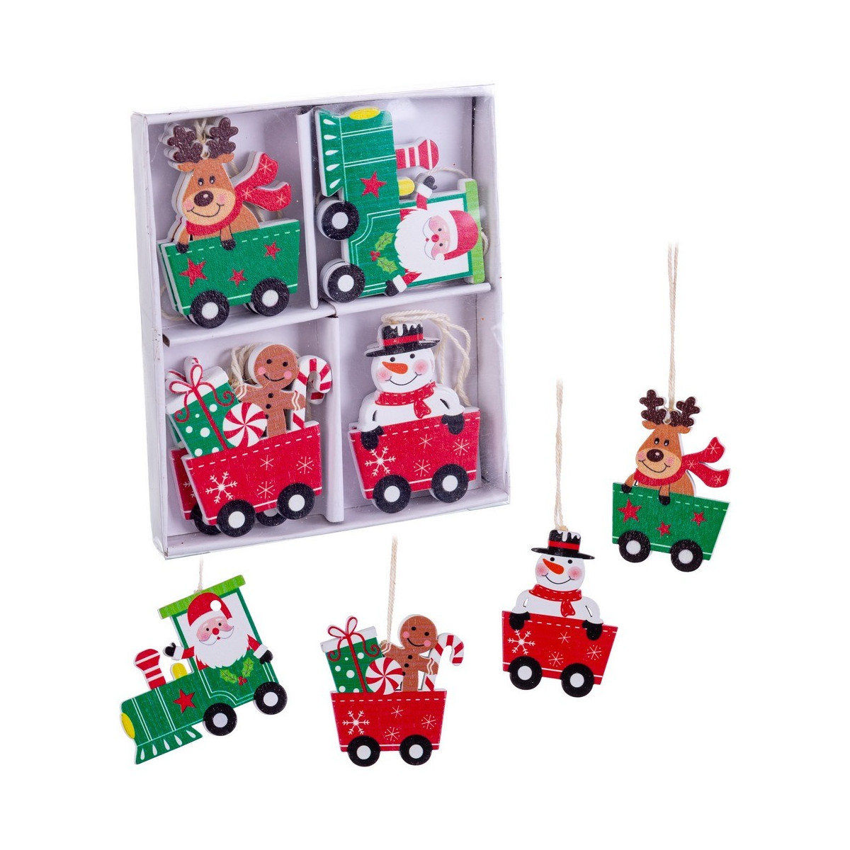 Pendentif voitures en bois s 8 3.70 x 5 x 0.50 cm