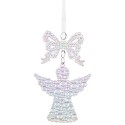 Pendentif ruban ange plastique 16 x 9 cm