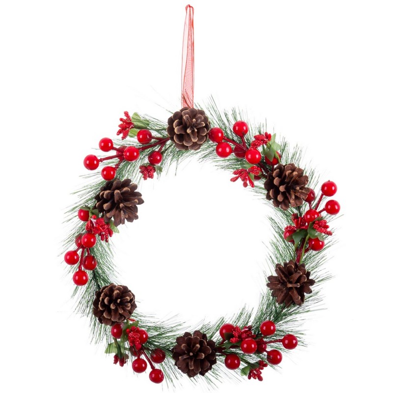 Couronne de houx 25 x 25 cm