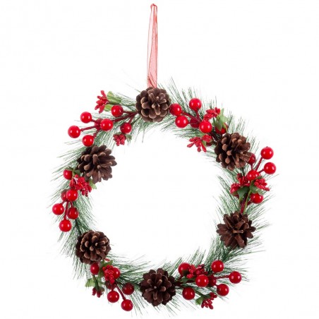 Couronne de houx 25 x 25 cm