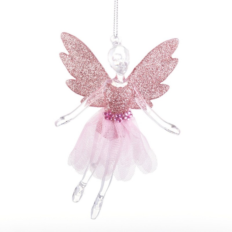 Pendentif papillon rose 13 x 8 x 4 cm