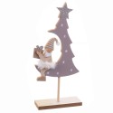 Socle père noël en bois 13 x 4 50 x 26 cm