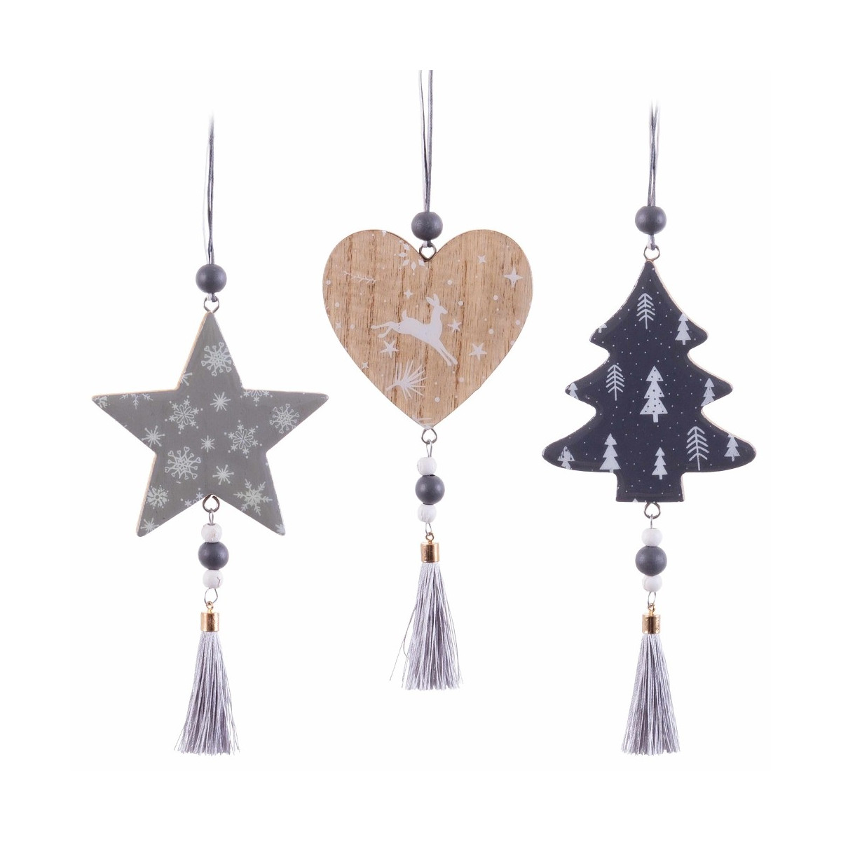 Pendentif bois chiffres 3 m 9 x 8 x 1 cm