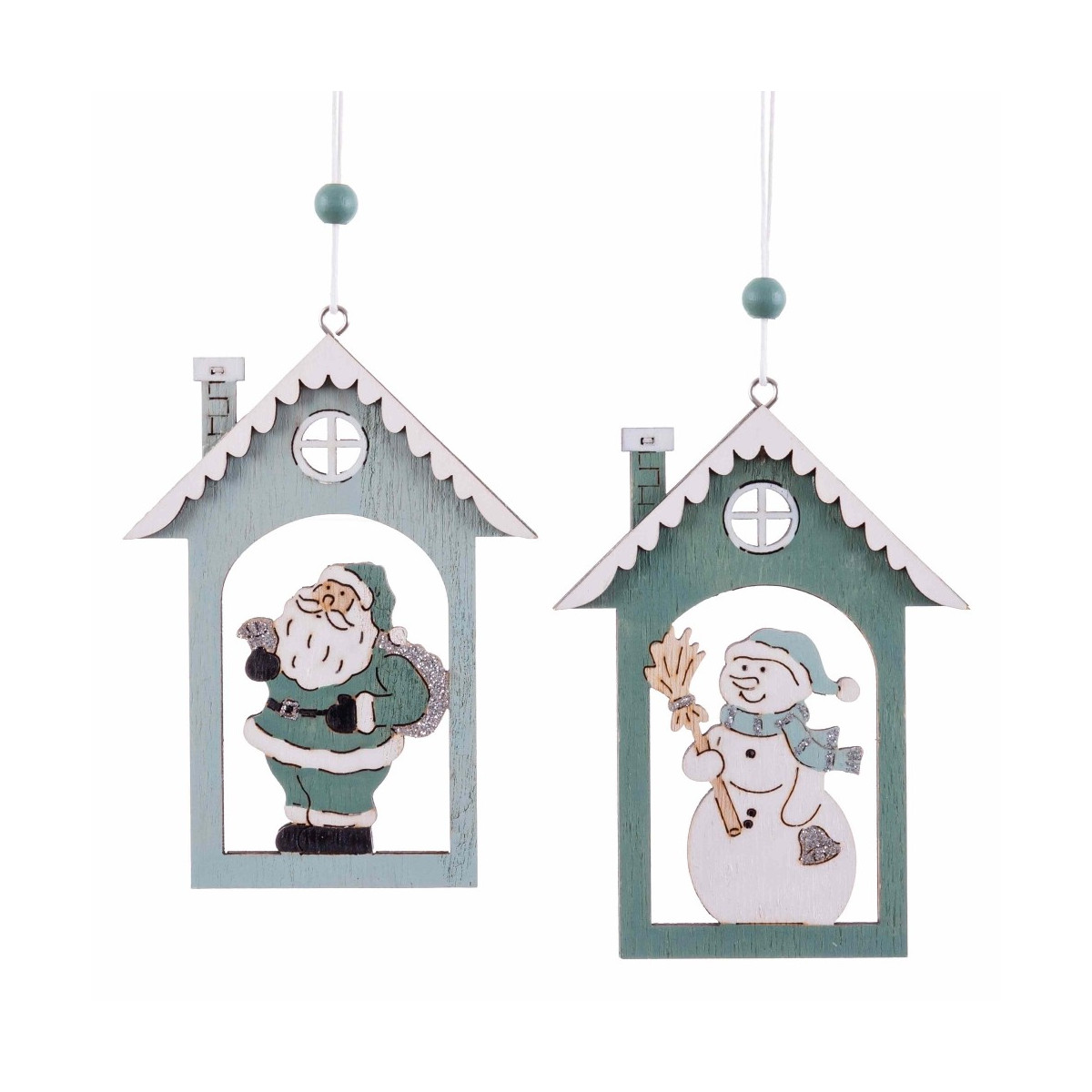 Pendentif maison en bois 2 m 8,80 x 0,70 x 12,50 cm