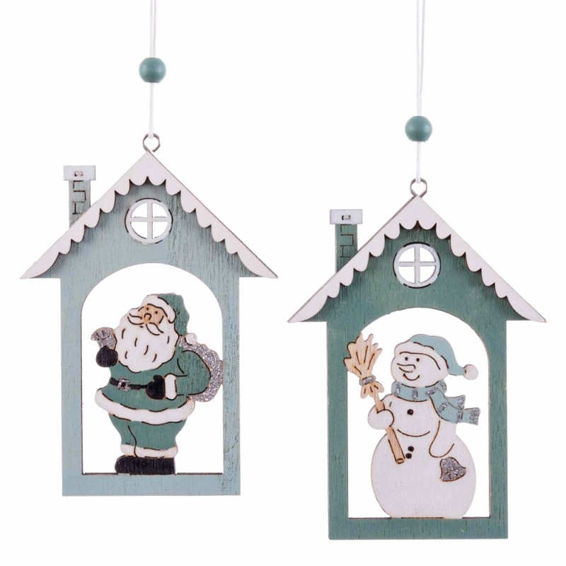 Pendentif maison en bois 2 m 8,80 x 0,70 x 12,50 cm