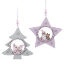 Suspension figurines en bois 2 m 12,50 x 12 x 0,70 cm