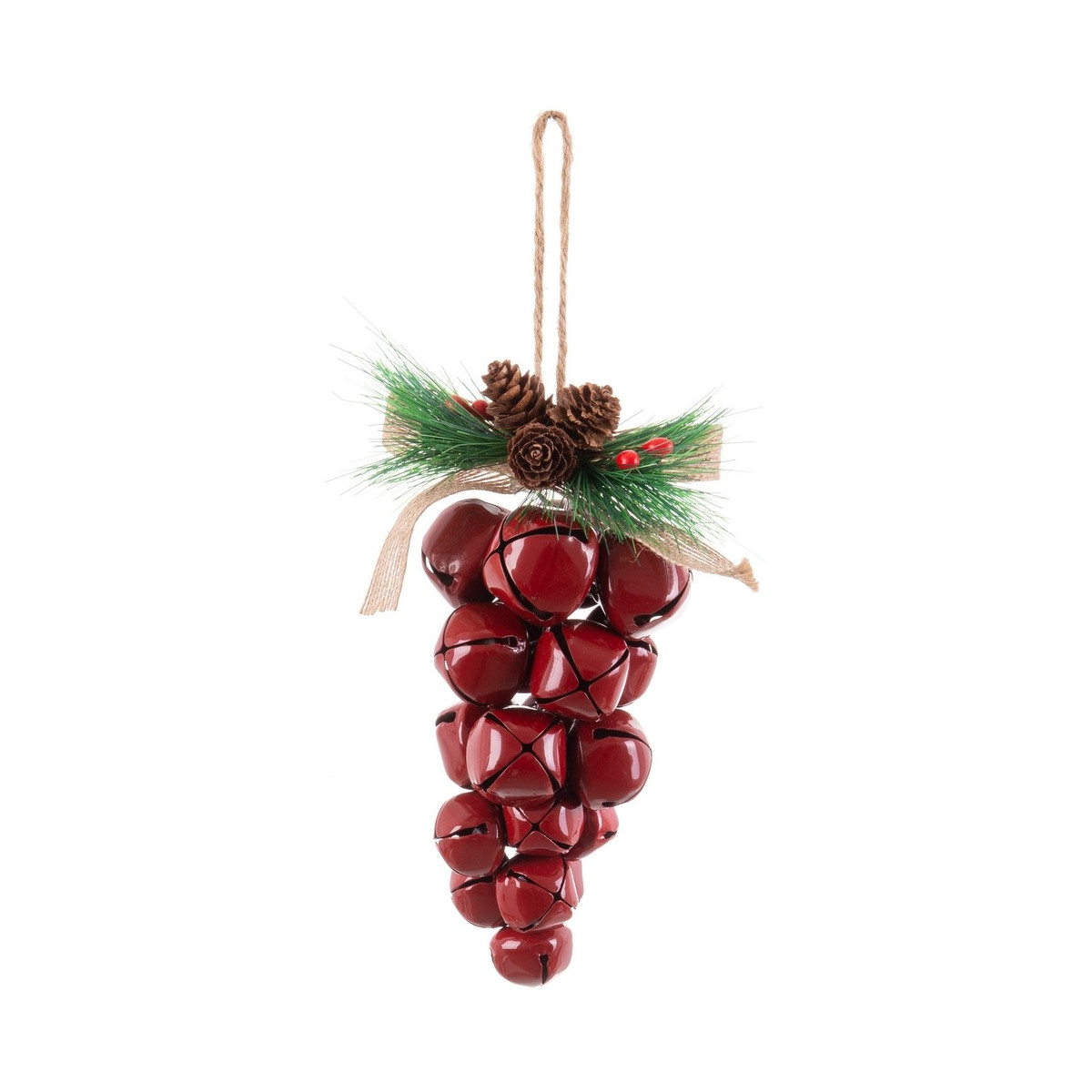 Racine 20 grelots rouges 9 x 7 x 21 cm