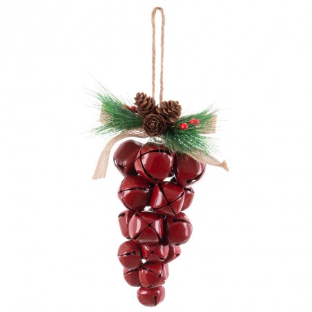 Racine 20 grelots rouges 9 x 7 x 21 cm