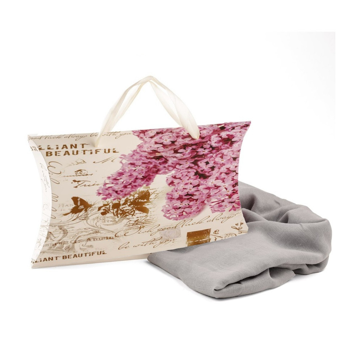 Foulard gris femme