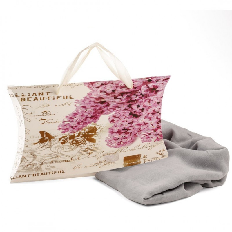 Foulard gris femme