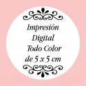 Miroir personnalisé en couleur avec photo et texte pour mariage, baptême, communion, anniversaire ou entreprise