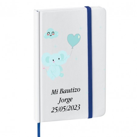 Carnet de baptême ou baby shower personnalisé avec texte...