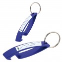 Porte-clés décapsuleur bleu personnalisé avec autocollant garçon de communion