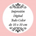 Flasque de mariage personnalisée en couleur avec texte personnalisé