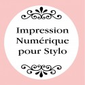 Personnalisation avec impression numérique avec texte, photo ou logo en couleur pour stylos