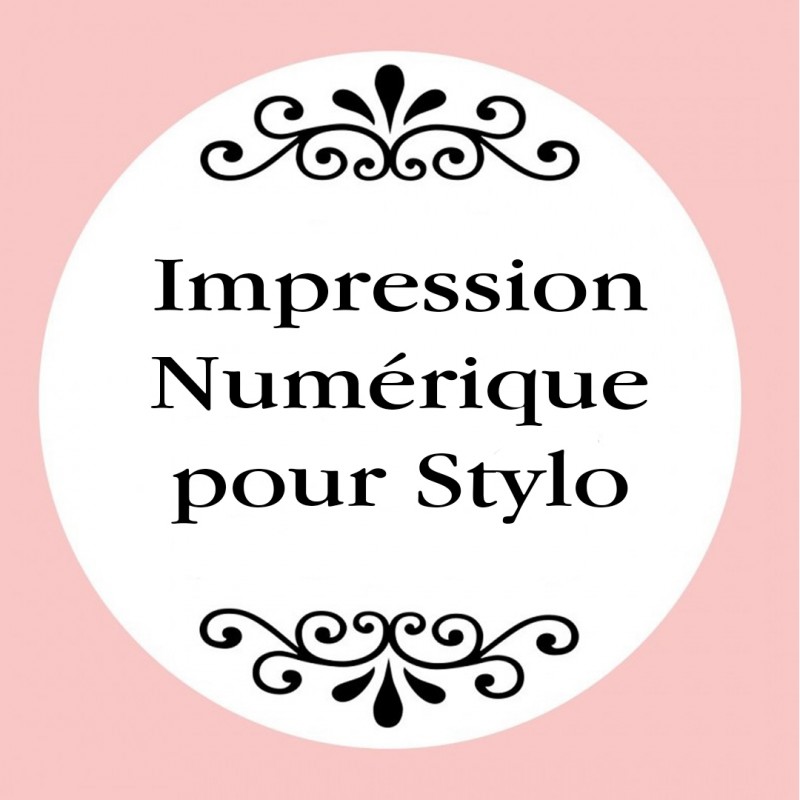 Personnalisation avec impression numérique avec texte, photo ou logo en couleur pour stylos Personnalisation avec impression numérique avec texte, photo ou logo en couleur pour stylos