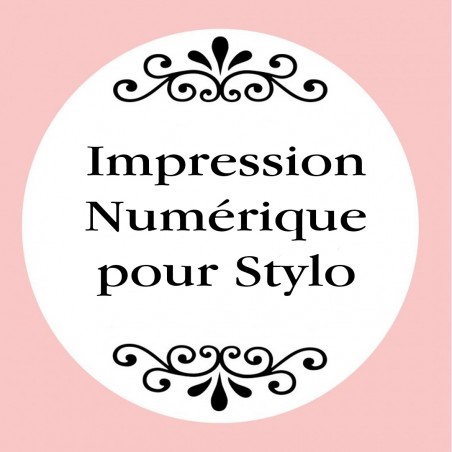 Personnalisation avec impression numérique avec texte photo ou logo en couleur pour stylos