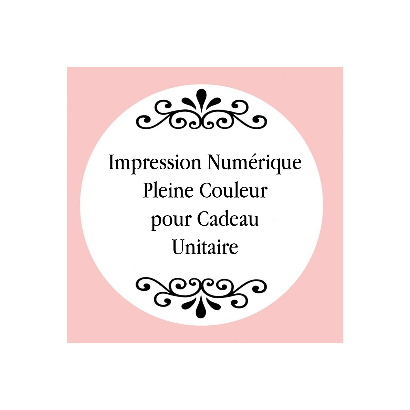 Personnalisation avec impression numérique avec texte photo ou logo en couleur