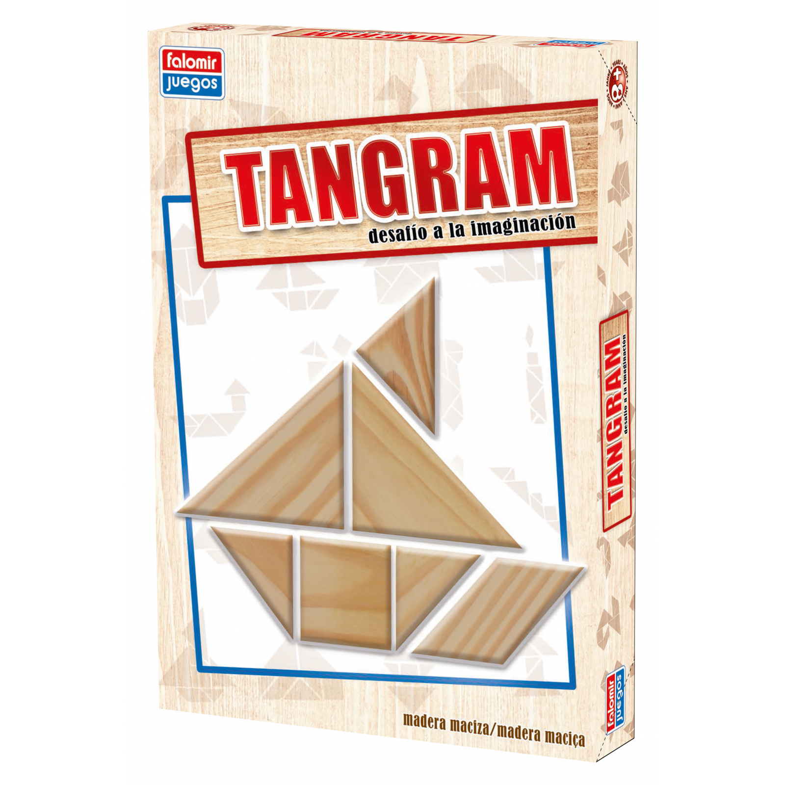 Jeu tangram en bois