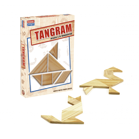 Jeu tangram en bois