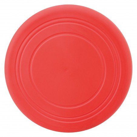 Chien heureux au frisbee