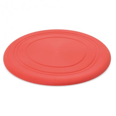 Chien heureux au frisbee
