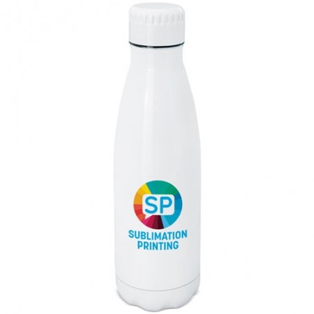 Bouteille thermique blanche en acier inoxydable pour sublimation : Idéale comme détail pour événements