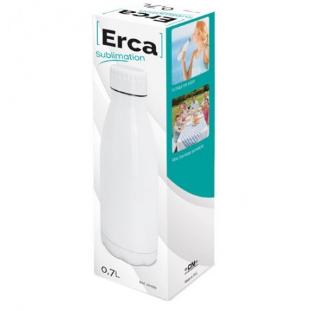 Bouteille thermique blanche en acier inoxydable pour sublimation : Idéale comme détail pour événements