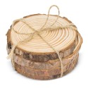 Set de sous-verres en bois janaki
