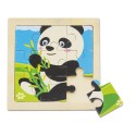 Ensemble de 5 puzzles junior en bois naturel